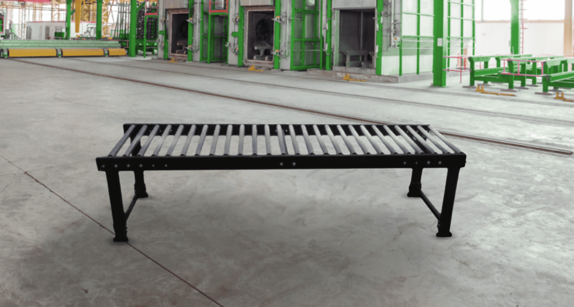 5. Banda Transportadora de Rodillos Libres 50B195 - Esquipo en piso industrial.png